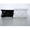 Generic Black or white acrylic hair claw clip with flowers and crystals (Primary color: Black), 1 Count (Pack of 1)