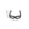 Toddmomy 60Pcs Mini Doll Sunglasses Doll Dress up Glasses Mini Black Eyeglasses for Dolls Costume Accessories