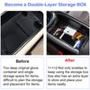 TTCR-II Compatible With Mercedes Benz C Class W205 Center Console Organizer 2015-2021, For GLC W253 Console Organizer Tray 2016-2022, For GLC Class Coupe Center Armrest Storage Box 2016-2023