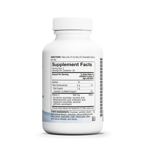 4Life Life C - Features 7 Active Forms of Natural Vitamin C for Immune Support, Increased Nutrient Absorption, and Antioxidant Benefits - Citrus Flavor - 60 Chewable Tablets