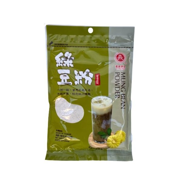 Mung Bean Powder, Green Peas Powder, Mung Bean Flour (Starch) by Yi Feng 7 Oz (1 pack)
