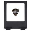 3D Floating Frame Transparent Flexible Medallion Medal Challenge Coin Poker Chip Guitar Piick Display Case Stand Holder Magic Suspension Box Black-Square Shape