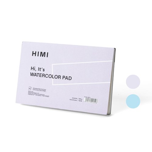 HIMI Watercolor Paper Pad, 5.5x8.5", 50 Sheet Mixed Paper Pad, Painting, Watercolor, Mixed Media and Ink Sketchbook for Adult Student Beginner, Art Supplies Paint Pad Gift (Purple)