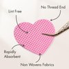 Embagol Eyelash Extension Glue Wipes 200 PCS Lint Free Nail Wipes Non-Woven Fabric Lash Glue Wipes Nail Polish Remover Wipes for Lash Extension Supplies (Pink)