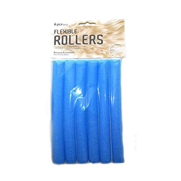 Bonita Home Flexible Hair Rollers Blue 6 count, Case of 36