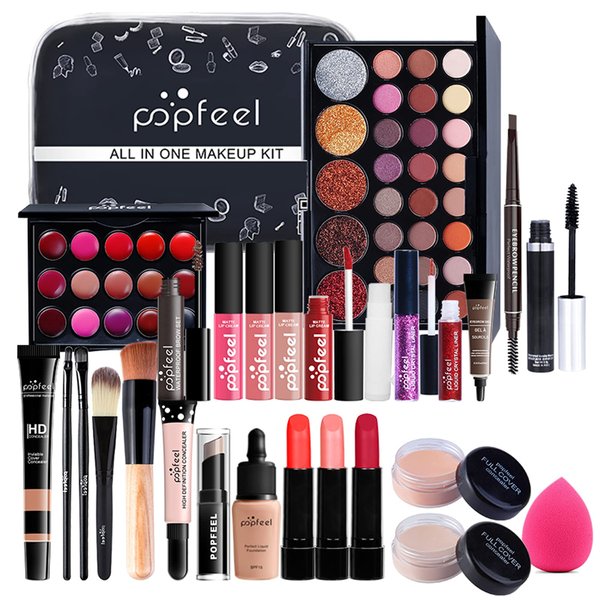 Joyeee All-in-One Makeup Gift Set Travel Makeup Kit Complete Starter Makeup Bundle Lipgloss Lipstick Concealer Blushes Powder Eyeshadow Palette Cosmetic Palette for Teen Girls & Adults #5