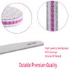 Nail File 10 PCS Professional Double Sided 100/180 Grit Nail Files Manicure Pedicure Tool and Nail Buffering Files