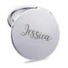 Personalized Handheld Mirror | Laser Engraved Compact Mirror with Handbag | Custom Gift for Woman Girl Bridesmaid Friend Mother Christmas (Name ONLY)