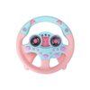 Yohencin Baby Steering Wheel Toy, Kids Steering Wheel for Car Backseat a Variety of Car Sound Effects to Develop Baby's Auditory Skills. (Pink)