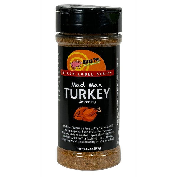 Dizzy Pig Mad Max Turkey Seasoning Rub (8oz Shaker)