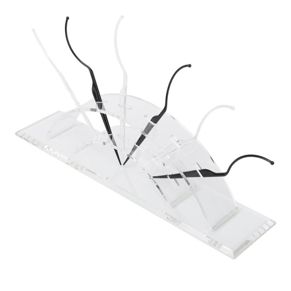 Lashes Display Rack, Clear Stand False Eyelashes Display Sticks Ergonomic 6pcs Sticks Washable Multifunctional for Beauty Salon