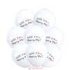 JHere Will You Marry Me White Latex Balloons for Romantic Surprise Party Balloons, Propose, Engagement, Wedding - Pack of 30, 12 inch