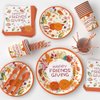 Friendsgiving Party Decorations,Friendsgiving Decorations Plates and Cups Napkins, Thanksgiving Party Decorations, Happy Friendsgiving Party Banner Decorations