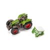 Siku 1605, Fendt Tractor with Krampe Dump Truck, Toy Tractor, Metal/Plastic, Green/Yellow, Removable cab, Tipping Trough, Trailer with Smooth-Running rubberisedg Wheels, Trailer Coupling