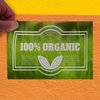 Decal Stickers Multiple Sizes 100% Organic Restaurant Cafe Bar Industrial Vinyl Safety Sign Label Restaurant & Food 7x5Inches
