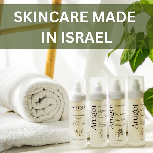 Arugot Luisa Verbena Organic Verbena Day Cream, Skin Moisturizer for Face & Neck, Made in Israel, 1.7 ounces