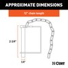 CURT 25012 Trailer Coupler Pin with 12-Inch Chain, 1/4-Inch Diameter x 2-3/4-Inch Long
