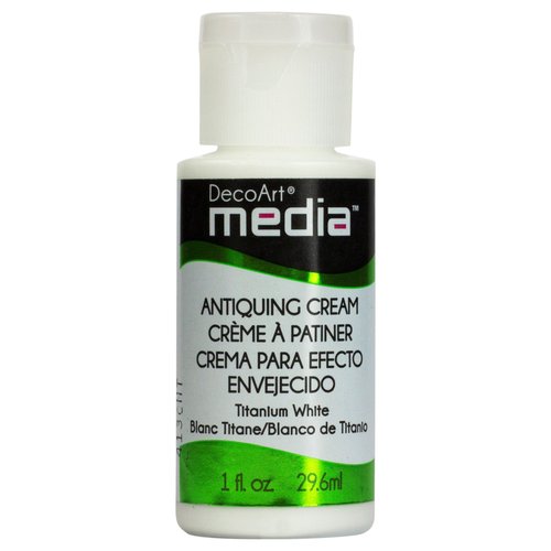 Deco Art Media Antiquing Cream, 1-Ounce, Titanium White