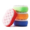 MartiniSPA Italian-Made 4-Pack Bath & Shower Sponge for Face & Body, Exfoliating Sponge for Men & Women, Dual Action Design, Dermatologically Tested – 1 of Each Color.