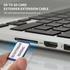 PinQiongZhe SD Card Extension Cable Adapter SD Male to Female Flexible Flat FFC Extension Cable Adapter for Car GPS, Car DVD, Large Mechanical Equipment (9.8in/25cm)