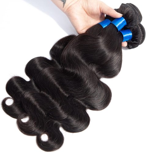 Cranberry Hair Unprocessed Virgin Hair Body Wave Brazilian Hair 12 inch One Bundle 100% Unprocessed Human Hair Extensions Nature Black Color 100G (One Bundle)