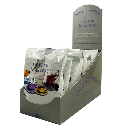 Coffee Masters Perfect Potful Almond Amaretto Ground Coffee, 1.5-Ounce Packets (Pack of 12)