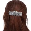 JKJF 2 Pcs Celtic Knot Barrette Vintage Hair Barrettes Metal French Hair Clips Engraved Headwear for Women Girls - Gold Silver Style 1