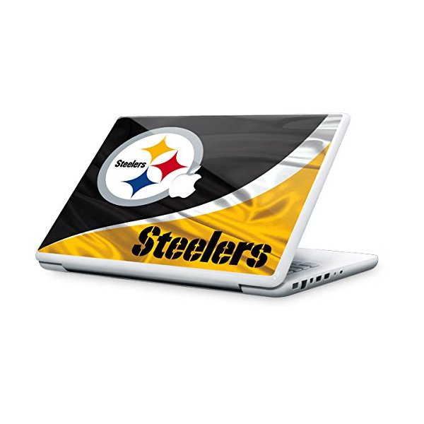Skinit Decal Laptop Skin Compatible with MacBook 13-inch - Officially Licensed NFL Pittsburgh Steelers Design
