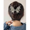 Halloween Hair Claw Clips Hair Claw for Women 1Pcs Bat Hair Claw Clips for Thick Hair Silver Hair Clips Hair Clips Metal Hair Clips Silver Bat Designs Halloween Clips Cute Hair Clips Accessories