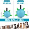 QDAN Reflective Dog Toys : Dog Soccer Ball with Straps, Interactive Dog Toys for Tug of War, Night Dog Balls for Small Medium Dogs, Dog Outdoor Toys, Dog Birthday Gifts (6 inch)
