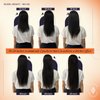 Full Shine Clip in Hair Extensions Human Hair Balayage Color 2 Darkest Brown Fading To 8 Ash Brown Highlight With 2 Brown Hair Extension Clip Ins 7 Pcs Clip in Real Hair 12 Inch for Short