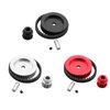 Belt Drive Transmission 12T/30T Gears System for Traxxas 1/10 TRX4 TRX6 RC Car, Metal Timing Belt Pulley No Noise Upgrade Part (Red)