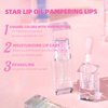 MAEPEOR Changing Lip Gloss 7 Colors Moisturizing Non-sticky Lip Oil Gloss Nourishing Shiny Glossy Lipgloss for Lip Care and Dry Lip (Color 02)