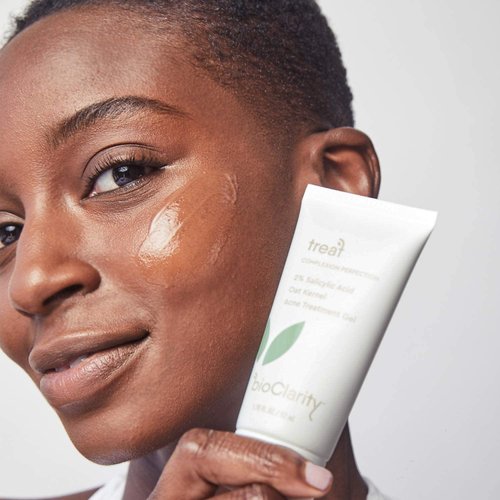 bioClarity Acne Treatment Gel | 2% Salicylic Acid + Moisturizing Oat Kernel | 100% Vegan, Clean Ingredients | 1.75 Fl Oz (Pack Of 2)