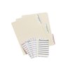 Avery File Folder Labels on 4" x 6" Sheets, Easy Peel, White/Yellow, Print or Write, 2/3" x 3-7/16", 252 Labels (5209)