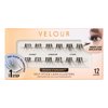 Velour-Xtensions™ Self-Stick Lash Clusters | Self Adhesive Eyelashes | Includes 12 Eyelash Clusters | Comfortable & Lightweight Lash Extension Clusters (Soft & Wispy)