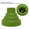 Diffuser Hair Dryer Curly Hair, Silicone Diffuser Attachment Universal Hair Dryer Diffuser Portable Travel Folding Hair Blow Dryer Diffuser Defuser Hairdryer(Green)