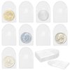 Vmiapxo 200 Pack 2" Single Pocket Coin Sleeves, Plastic Coin Collection Supplies Transparent Holders Protector Clear Bags for Coins Jewelry Ring Earring Pendant Gemstone (Semicircle)