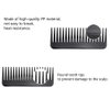 NuAngela Wide Tooth Hair Comb No Static, Detangling Styling Comb For Thick Long Curly Hair, No Handle Round Teeth, Reduce Hair Loss&Breakages, Shower Shampoo Detangler Comb For Women Men (Cyan)