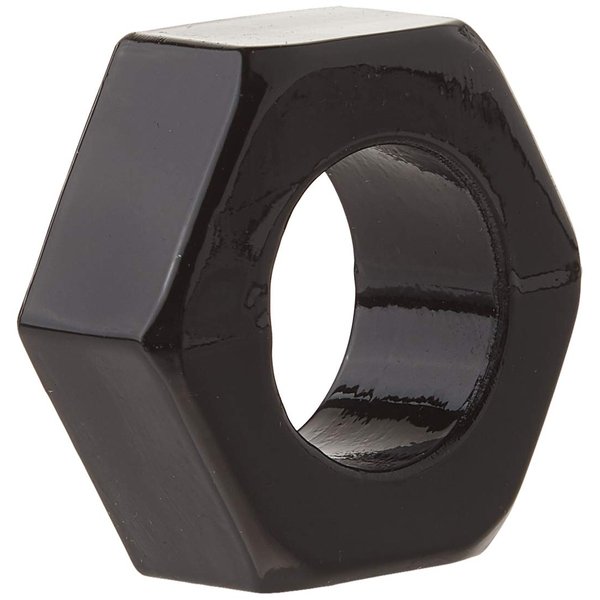 Trinity Vibes Hexnut Cock Ring - Black