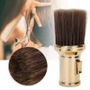 Hair Sweep, Multifunctional Neck Duster Brush Beard Shaving Brush Barber Brush for Barber Shop(Gold)
