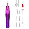 NIKOOCARE Professional Portable Cordless Nail Drill 21000 RPM Manicure Pedicure Drill Acrylic Gel Nail Shape Tools Nail Grinding Machine with Spotlight Purple