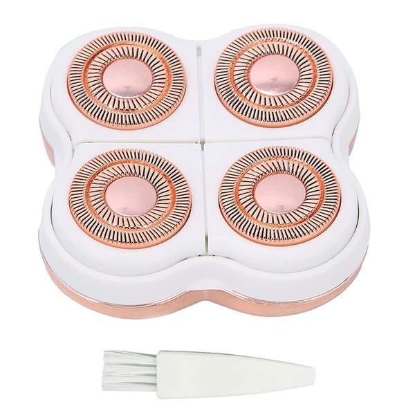 Flawliss Legs Shaver, Legs Hair Remover Replacement Heads for Finshing Toush Flawliss Replacement Heads with 1 Cleaning Brush