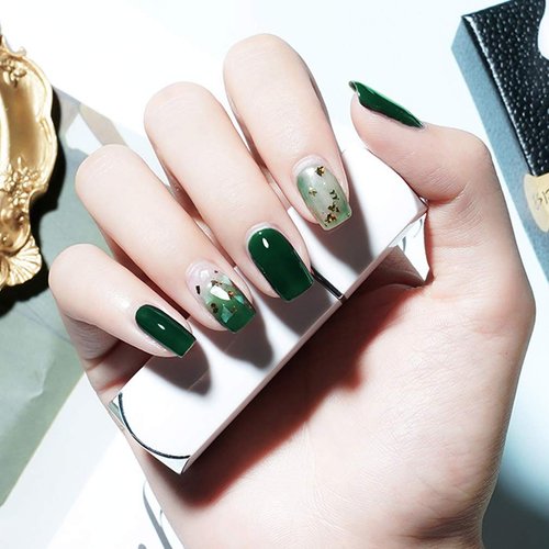 VENALISA 15ml Gel Nail Polish, Emerald Green Color Soak Off UV LED Nail Gel Polish Nail Art Starter Manicure Salon DIY at Home, 0.53 OZ
