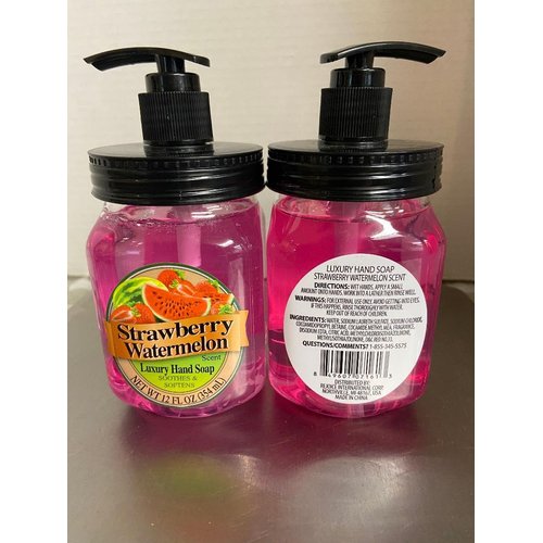 LUXURY HAND SOAP STRAWBERRY & WATERMELON 2 EA 12 OZ