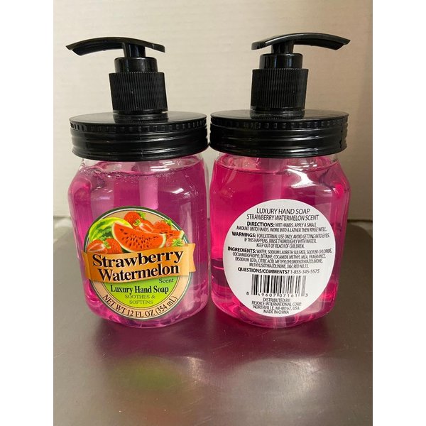 LUXURY HAND SOAP STRAWBERRY & WATERMELON 2 EA 12 OZ