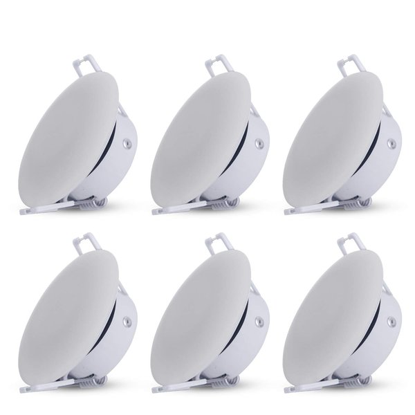 Facon 3 Inch LED RV Puck Light, DLFST3-008, Full Aluminum Recessed Mount Down Light 12V Interior Light for RV Motor-Homes Camper Caravan Trailer Boat, 4000K Cool White (6 Packs)