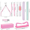 Manicure Kit, Nail Care Nail Prep Manicure Set with Cuticle Trimmer, Cuticle Pusher, Cuticle Softener for Nails, Cuticle Oil, Cuticle Remover, Nail File, Cuticle Nippers Nail Prep Kit (HJ-NAT249)