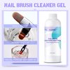 AIJIMEI Nail Brush Cleaner Gel Restorer Solution Acrylic Nail Brush Cleaner Gel Quickly Clean for Acrylic Nail Brushes,Glitter Gel Nail polish Brushes,Builder Hard Gel Brush (60ML)