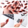 Manmel 180PCS Fake Roaches Toys Set, Realistic Fake Cockroaches Great Way to Play a Prank, Faux Cockroaches for Halloween Prank Toy, Kids Trick Joke Toys Adult Fool's Day Prank Gifts Party Favors